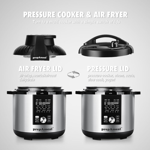 Combo Olla A Presión Y Freidora De Aire 8 Qt