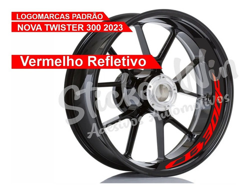 Adesivos Cb 300f Twister 2023 Tanque Lat. + Interno Roda V4