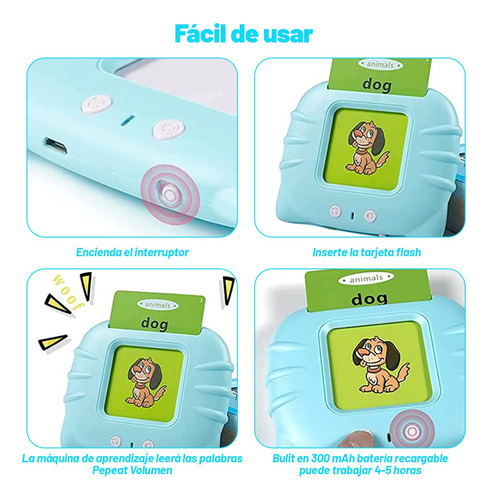 Juguetes De Aprendizaje Con Tarjetas Flash Parlantes,
