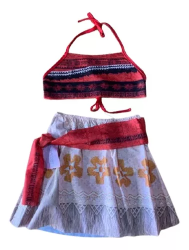 Roupa Moana Infantil Disney Meninas Festas Carnaval - R$ 149,99