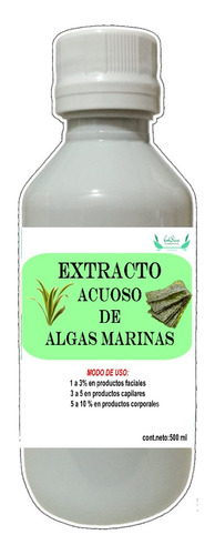 Extracto Acuoso De Algas Marinas Uso Cosmetico 500 Ml