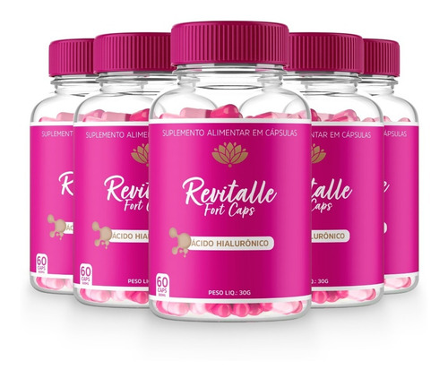 5 Potes-revitalle Fort Caps-original-poderoso Anti-queda