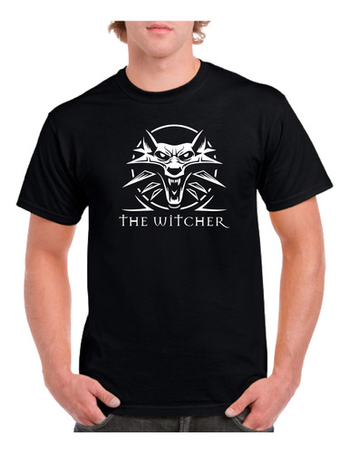 Polera Estampada Hombre The Witcher 