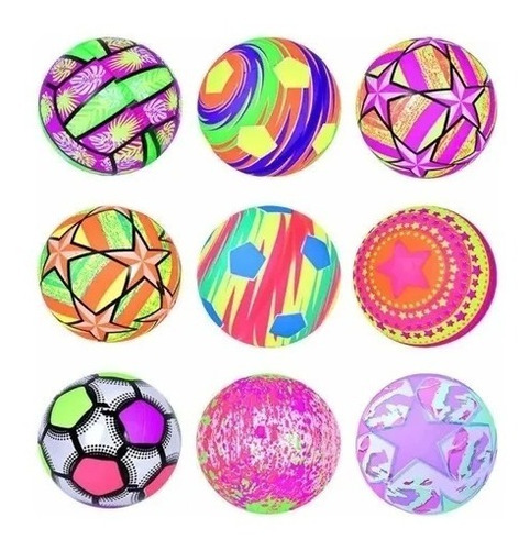 8 Pelotas Luminosa Desinfladas Neón Luz Led Regalo Moda