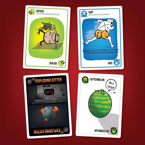 Gatitos Explosivos Exploding Kittens Tarjeta Juego De Mesa