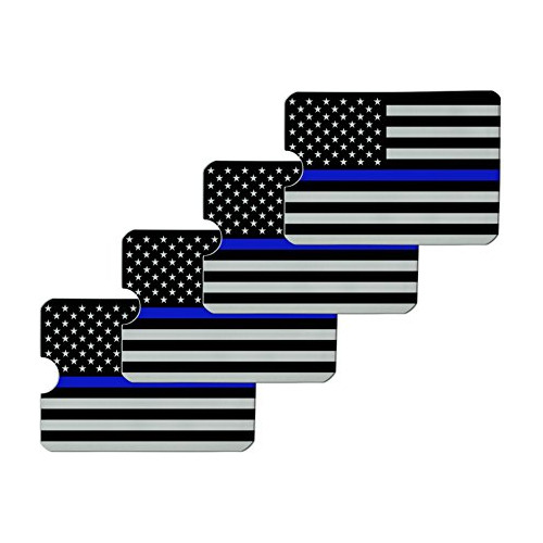 Graphics & More Delgada Línea Azul Bandera Americana Tarjet