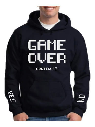 Game Over Sudadera Hoodie Videojuego