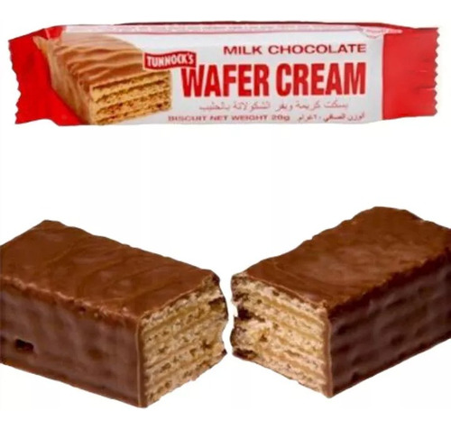 1 Pieza Chocolate Wafer Creams Ambrosías  De 20g Importado