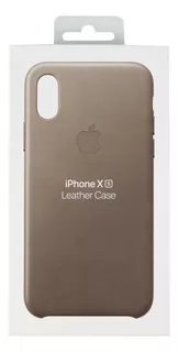 Apple Leather Case Para iPhone X / Xs 5.8 De Cuero Taupe