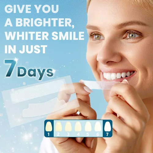 Tiras Blanqueadoras De Dientes Para Blanco Sensible: Kit De