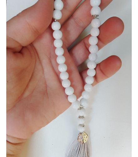 Rosário Mulçumano Masbaha Tasbih 33 Contas Porcelana 8mm