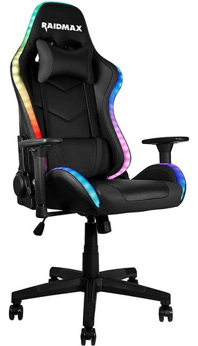 Silla Gamer Raidmax Dk-925bk Argb Negra Color Negro