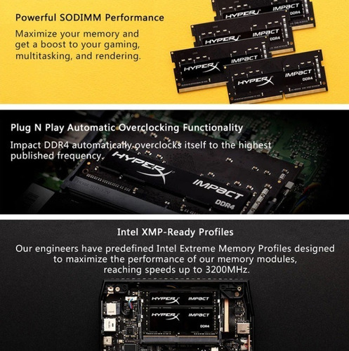 Memória Hyperx Impact 16gb Sodimm Ddr4 3200mhz Cl 15 (Usado)