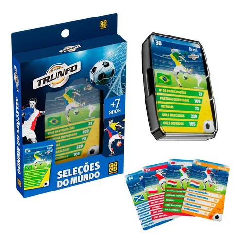 Jogo De Cartas Super Trunfo 32 Cartas Grow Original Temático