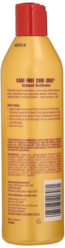 Softsheen-carson Care Free Curl Oro Activador Instantáneo, 1