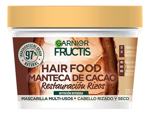 Fructis - Trat Capilar - Food - 350 Ml - Manteca Cacao