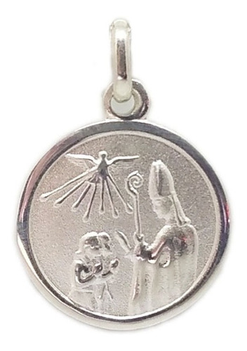 Medalla Confirmación - Plata Blanca - Grabado Gratis - 16mm