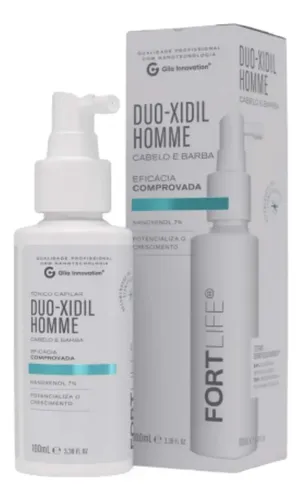 Tônico Capilar Duo-Xidil Homme Barba E Cabelo 100ml Fortlife - foto 1