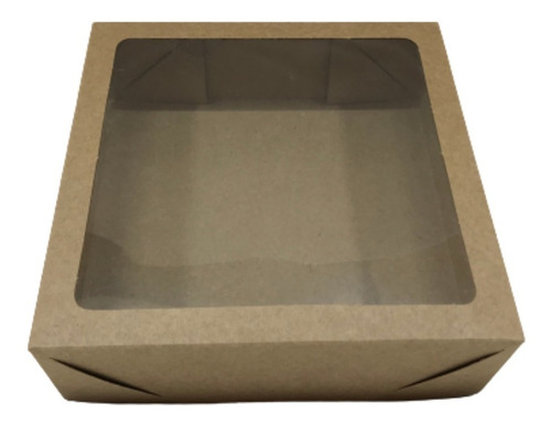 Imagem 5 de 8 de Caixa Para Presente Kraft 20x20x6 Tampa E Fundo 20 Un