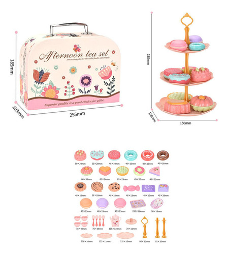 Wuchuang A Juego De Té Para Niñas Pequeñas Diy Princesa