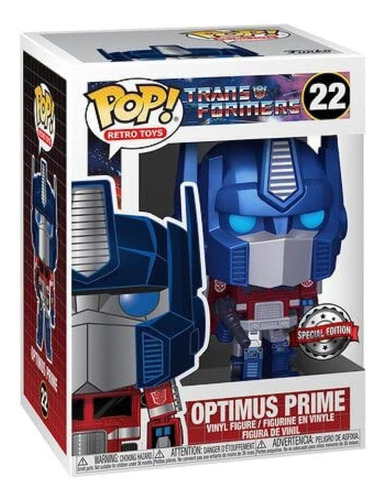 Funko Pop Transformers Optimus Prime Edicion Especial