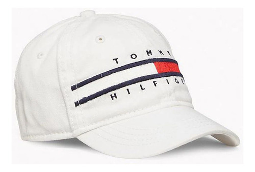 Jockey De Algodón Stripe Logo Blanco Tommy Hilfiger