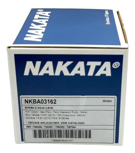Nkm Bomba De Agua Montana 1.8 8v 2004 A 2012 Nkba03162 | Parcelamento