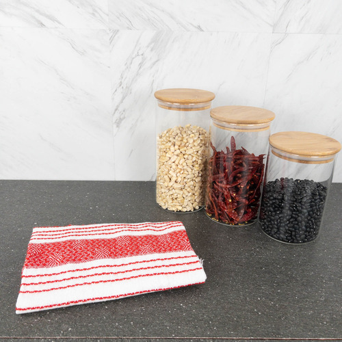 Servilletas De Tela Axcento 3 Pack Rectangulares 70x60 Cm Rojo