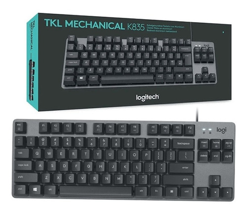 Teclado Logitech K835 Tkl Mechanical Black