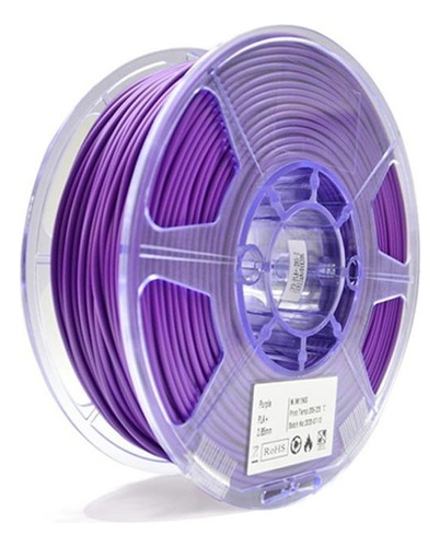 Filamento 3D PLA Premium Color Plus de 1.75mm y 1kg purple bat
