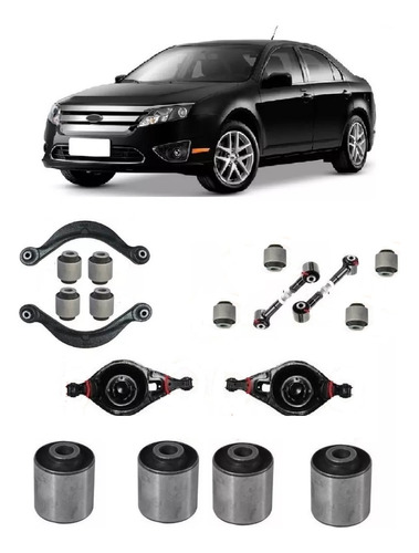 Kit 12 Bucha Suspensão Completa Traseira Fusion Ano 2011