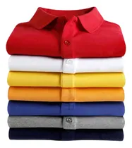Comprar Kit 8 Camisas Polo Algodão Piquet Lisa Masculina P M G Gg