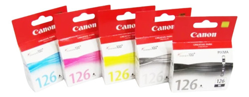 Canon Cli-126 Negro Y Colores Pack 5 Colores