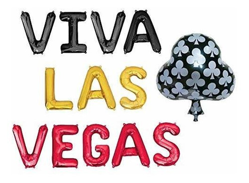 Viva Vegas Globos Banner Viva Vegas Kit De Decoración ...