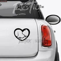 Comprar Calcomanía Mascotas Gato Perro Corazon Ploteo Tatoo 15 Cm