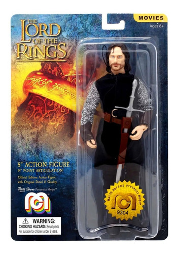 Mego Aragorn Lord Of The Rings Muñeco Señor De Los Anillos