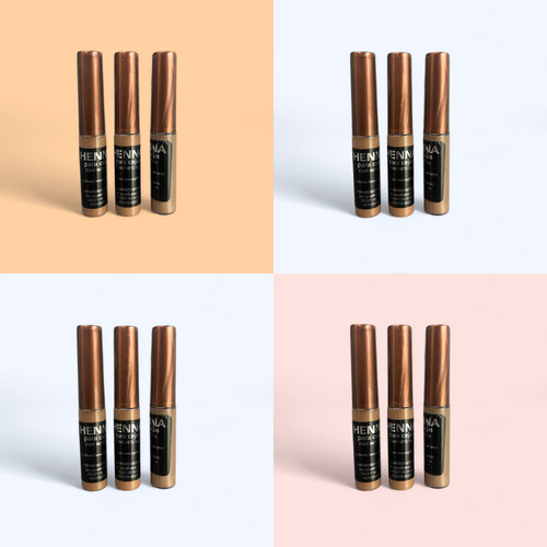 12 Pz Henna Para Cejas Café Claro Ibtisam Cosmético Natural
