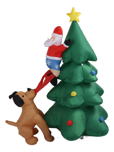 Árbol De Navidad Inflable De 1,8 M De Iluminación De Alta Ve