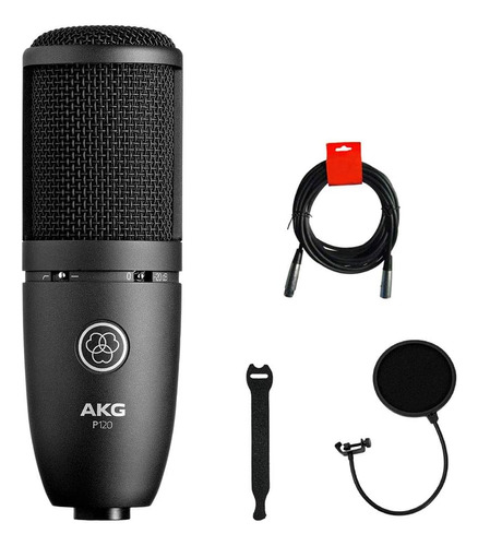 Micrófono De Condensador Cardioide Akg P120 (negro) Con Cabl