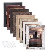 Comprar Juego De 8 Marcos De Fotos 4x6, Marcos De Fotos Rusticos De