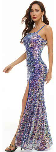Sequined Light Luxury Banquet Evening Gown