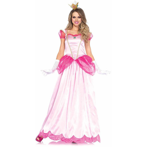 Disfraz Para Mujer Princesa Rosa Clásica Talla S Halloween