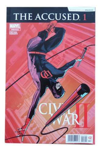 Cómic - The Accused Civil War Ii #1 - Portada Variante