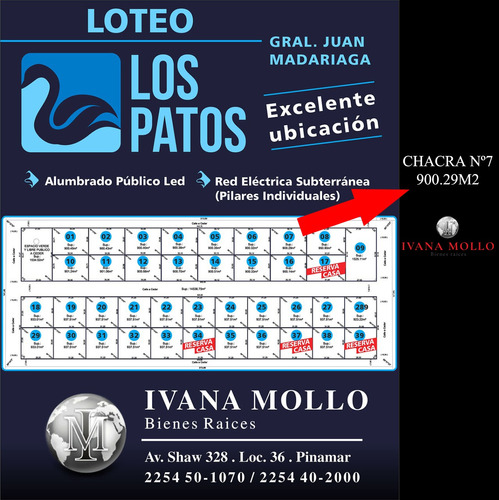 Chacra En Venta Gral. Madariaga Lote N.º7