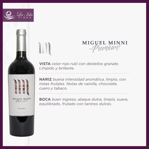 Vino Miguel Minni Premium Malbec 750ml -