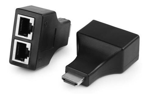 Imagem 2 de 3 de Extensor De Sinal Repetidor Hdmi Ate 30m Via Cabo Rede Rj45