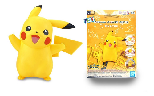 Pikachu Bandai Pokémon Quick Model Kit Plastic Poke-pla