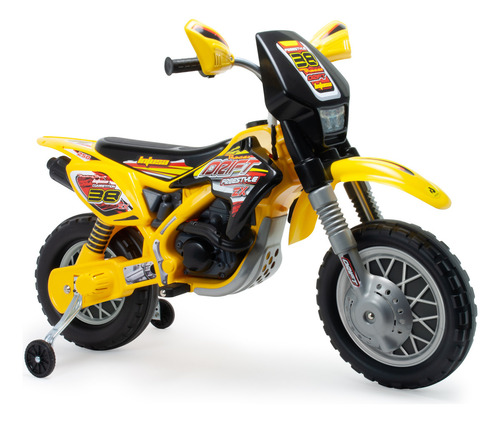 Moto Electrica Montable Infantil Thunder Vx Max 12v Injusa Color Amarillo