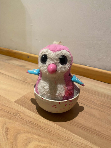 Hatchimals Pingüino Rosa Y Blanco Interactivo