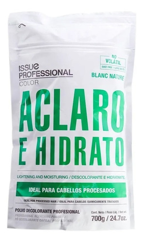 Issue Polvo Decolorante Blanc Nature Pelo Procesado X700gr